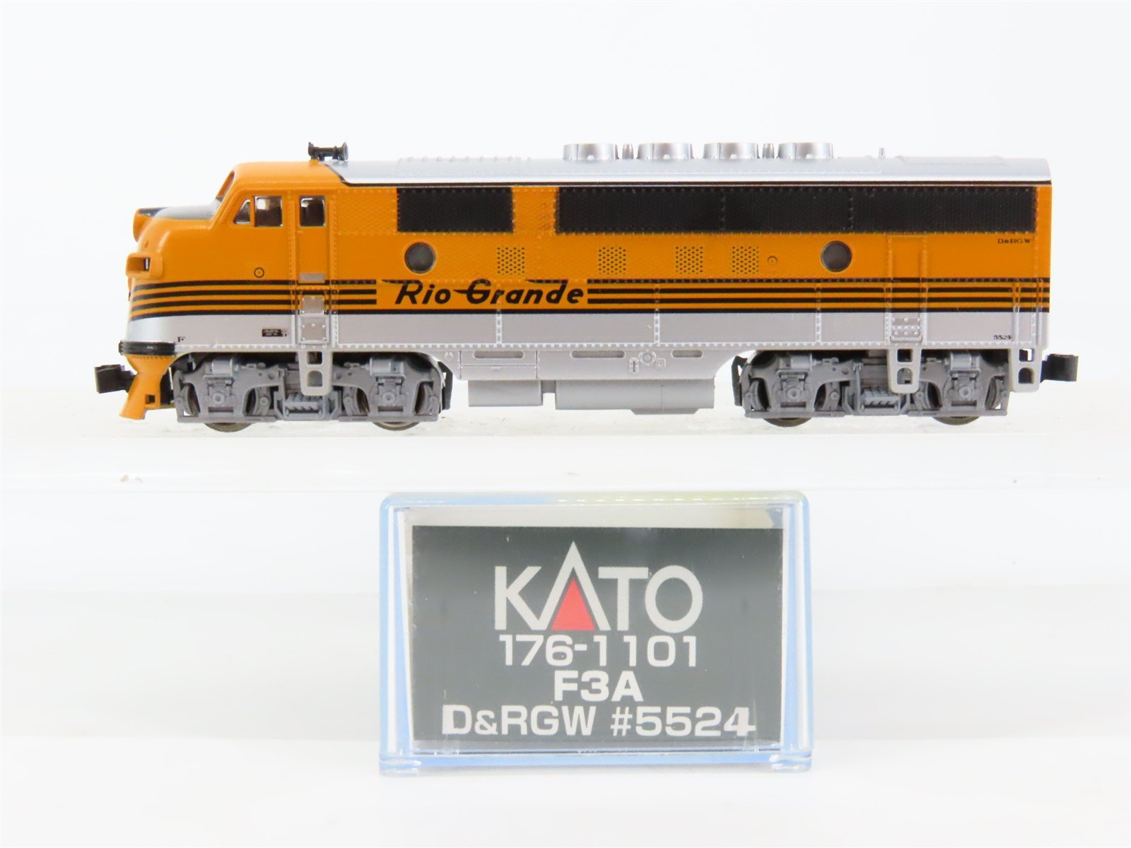 N Scale KATO 176-1101 D&RGW Rio Grande EMD F3A Diesel #5524 - DCC Ready
