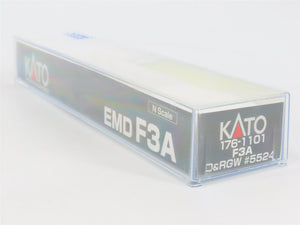 N Scale KATO 176-1101 D&RGW Rio Grande EMD F3A Diesel #5524 - DCC Ready