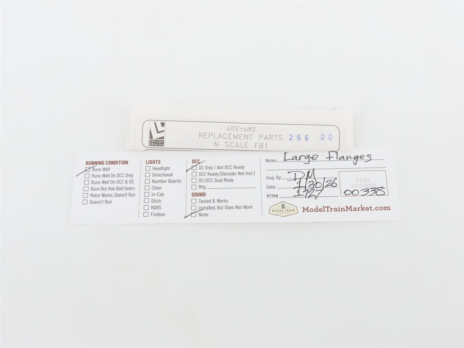 N Scale Life-Like 7416 Unlettered ERIE ALCO FB1 Diesel Locomotive No# - Custom