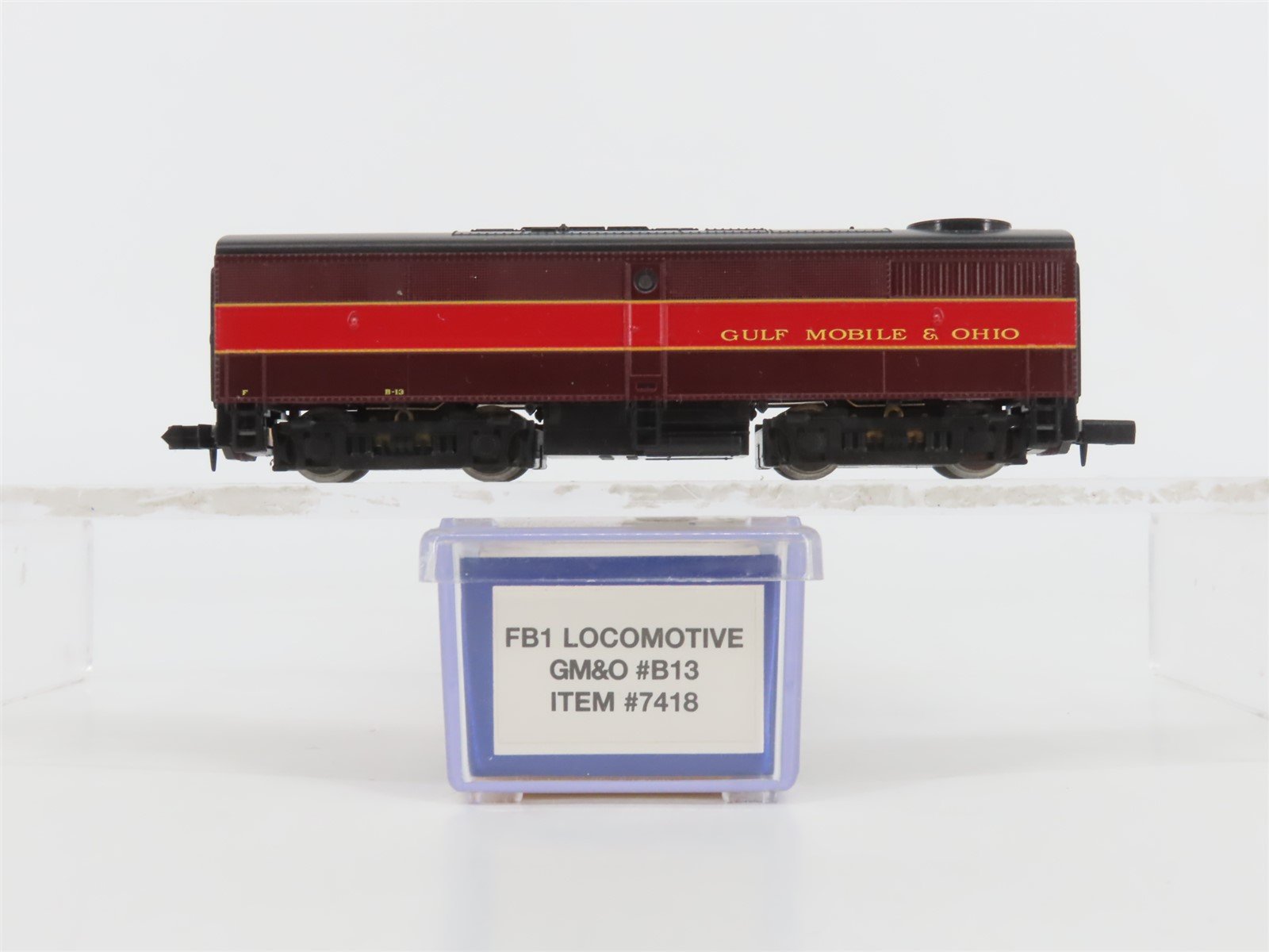N Scale Life-Like 7418 GMO Gulf Mobile & Ohio ALCO FB1 Diesel Locomotive #B13