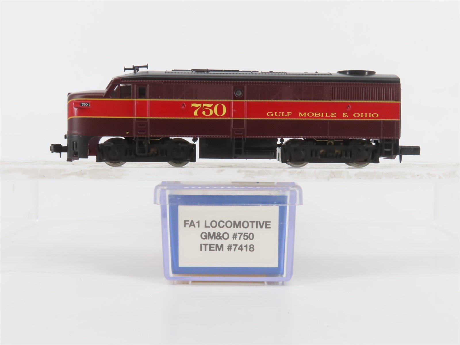 N Scale Life-Like 7418 GMO Gulf Mobile & Ohio ALCO FA1 Diesel Locomotive #750