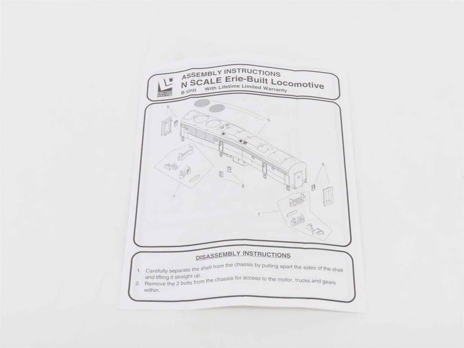 N Scale Life-Like 7497 KCS Kansas City Southern FM Erie-Built B-Unit Diesel #62B