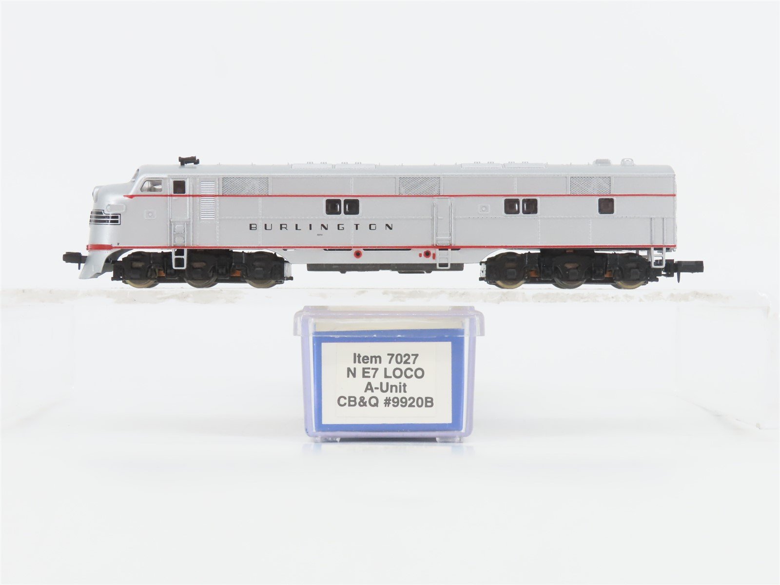 N Scale Life-Like 7027 CB&Q Burlington Route EMD E7A Diesel Locomotive #9920B