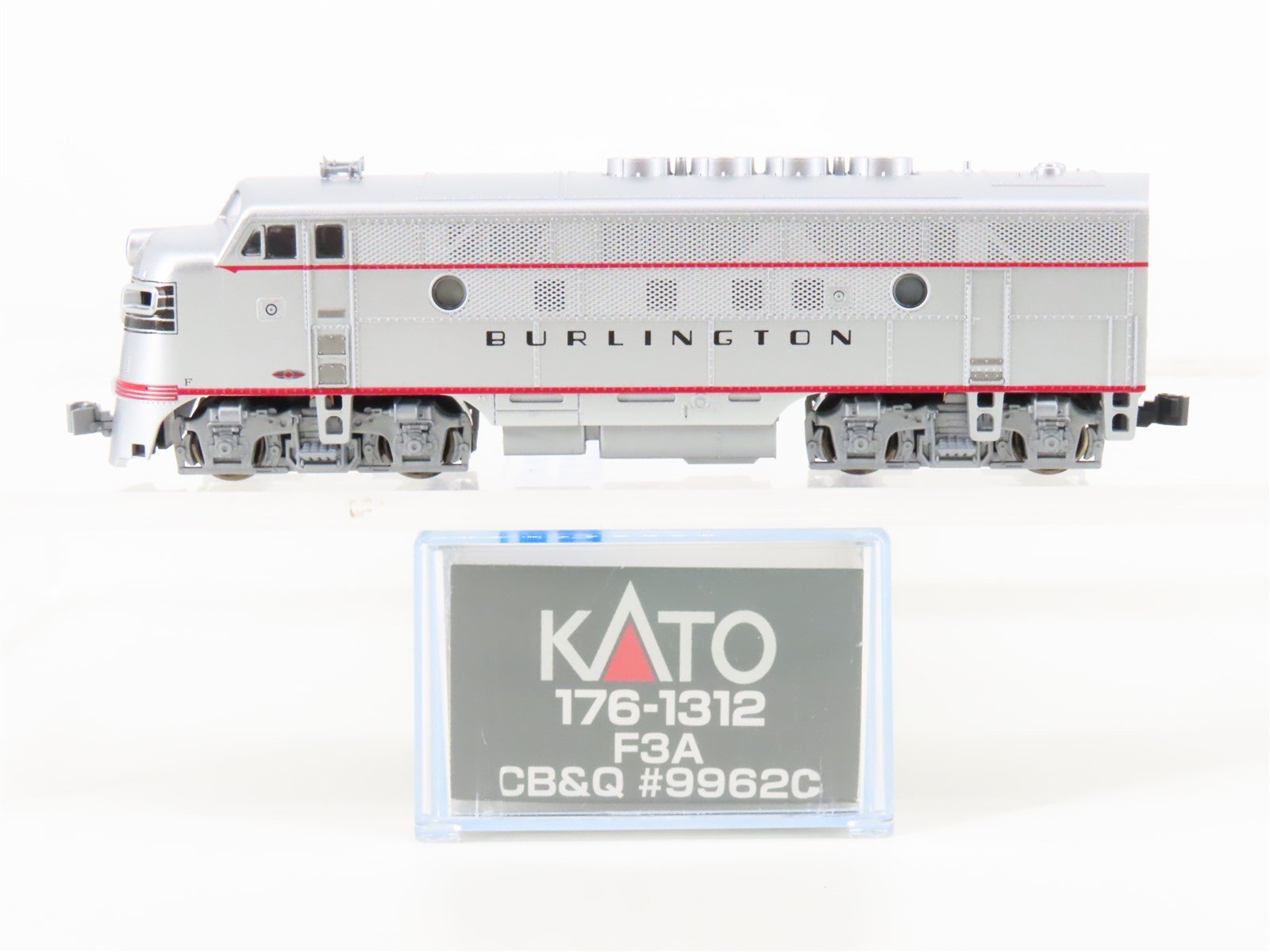 N Scale KATO 176-1312 CBQ Burlington F3A Diesel Locomotive #9962C