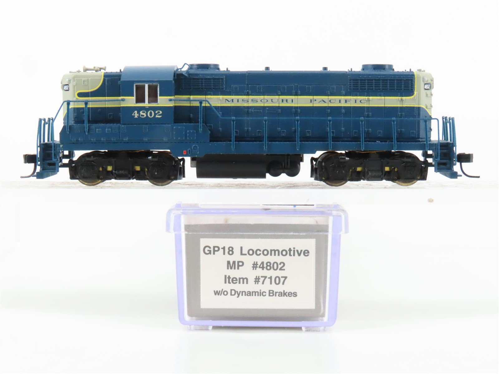 N Scale Life-Like 7107 MP Missouri Pacific GP18 Diesel Locomotive #4802
