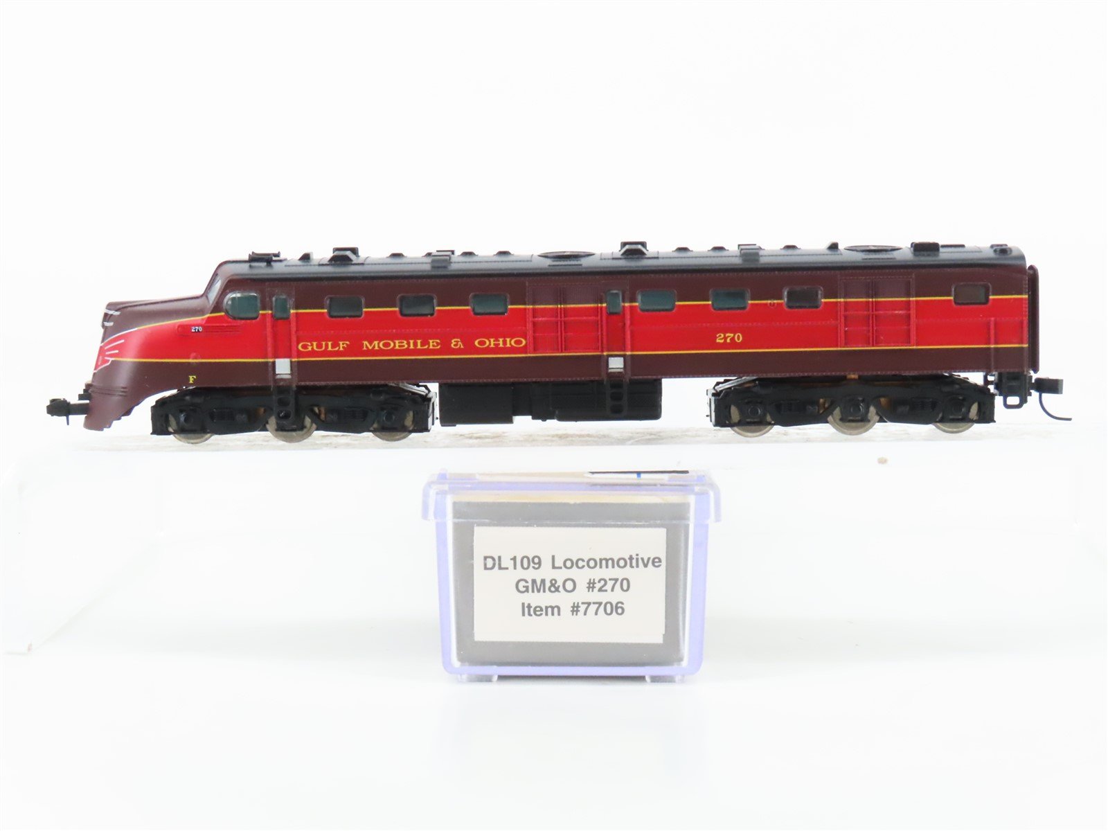 N Scale Life-Like 7706 GM&O Gulf Mobile & Ohio DL109 Diesel Locomotive #270