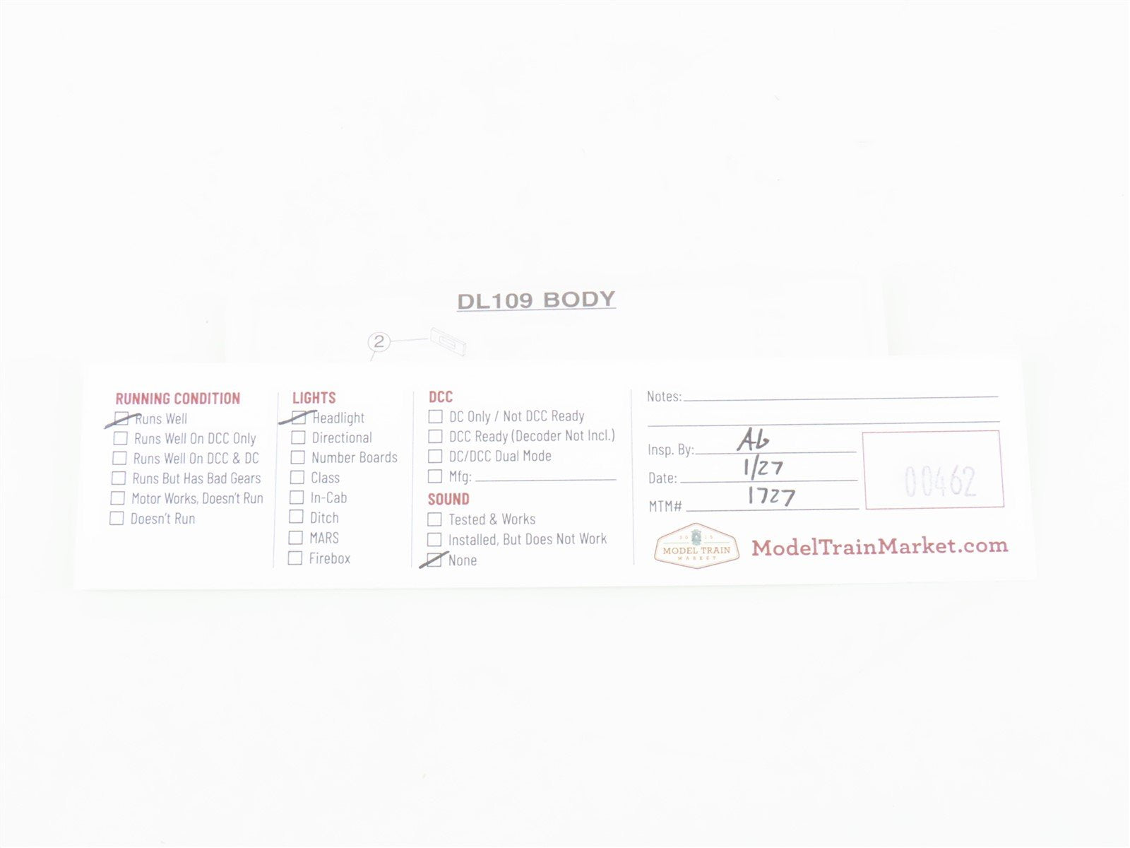 N Scale Life-Like 7707 GM&O Gulf Mobile & Ohio DL109 Diesel Locomotive #271