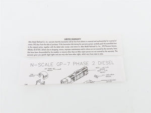 N Scale Atlas 48271 CBQ Burlington GP7 Diesel Locomotive #261