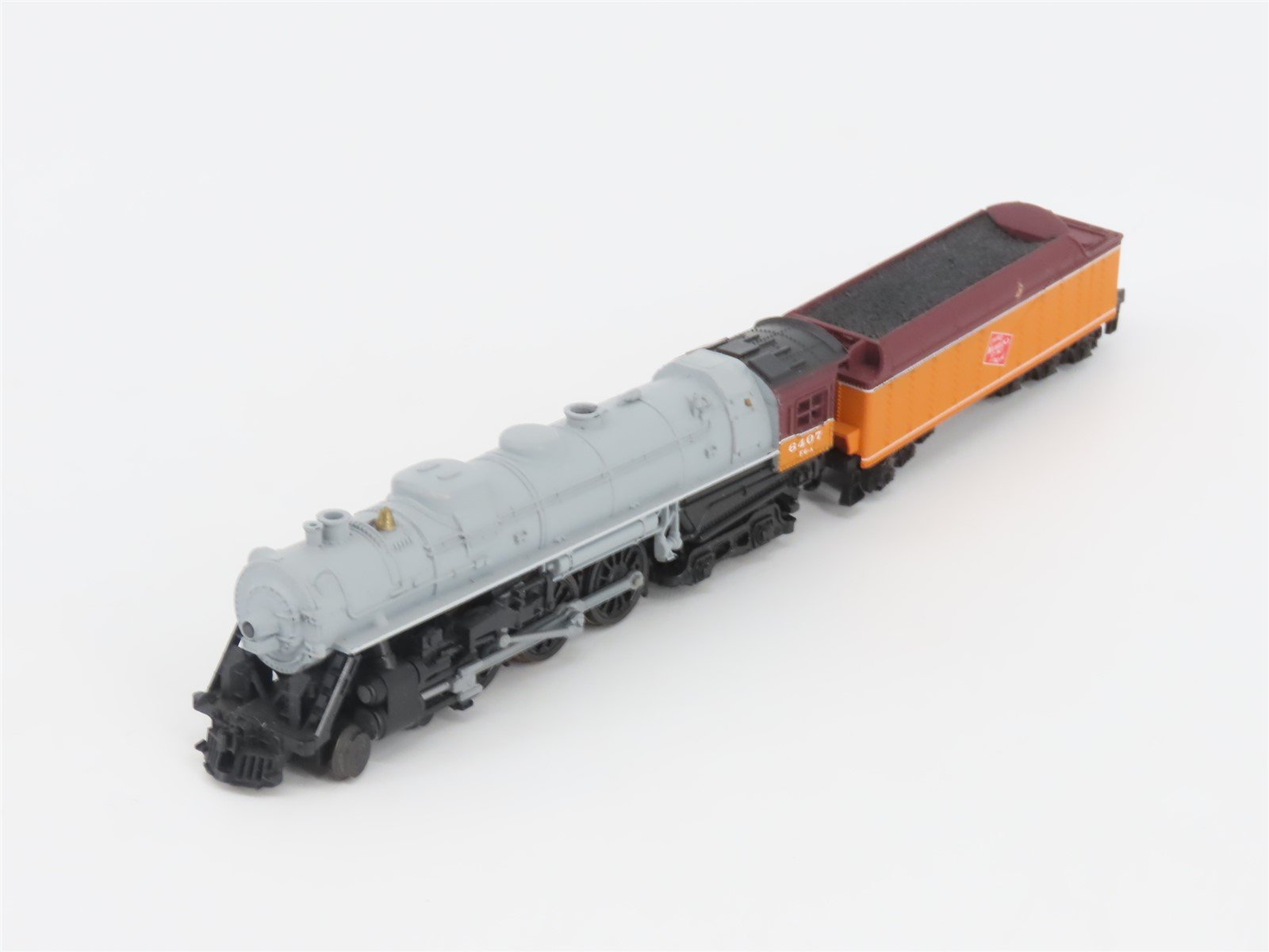 N Scale Con-Cor MILW Milwaukee Road 4-6-4 Steam Locomotive #6407