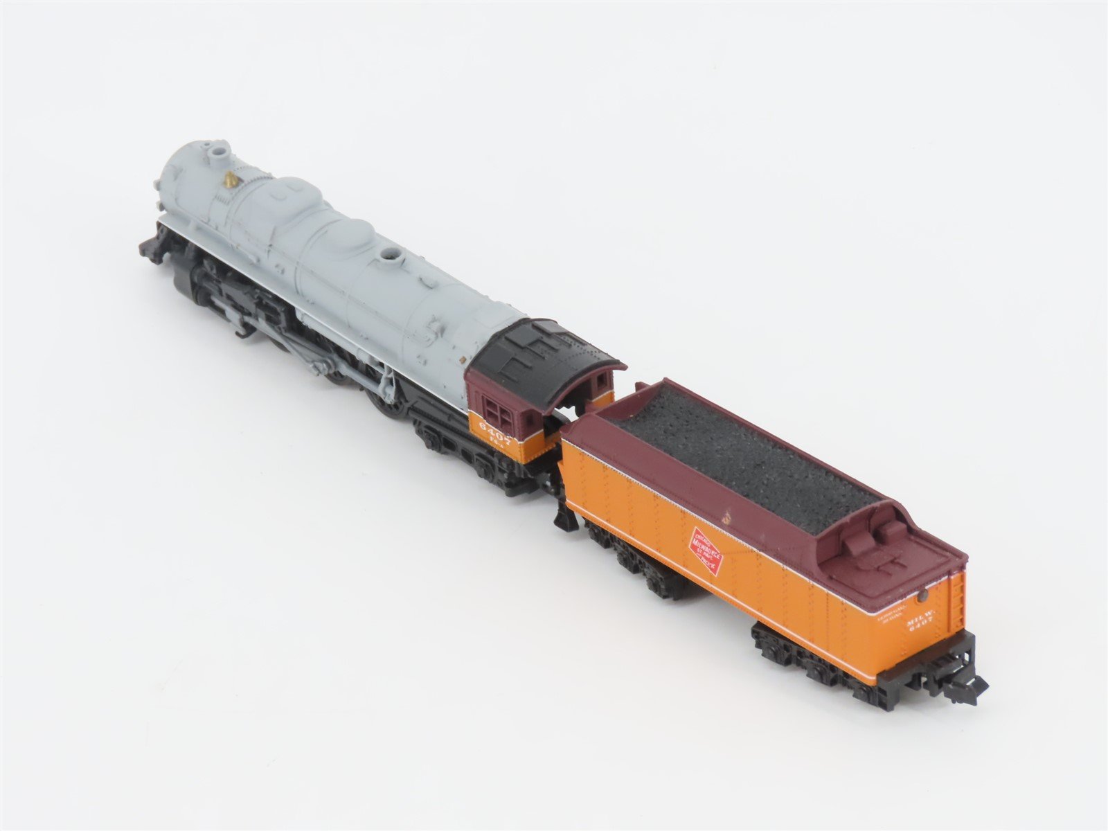 N Scale Con-Cor MILW Milwaukee Road 4-6-4 Steam Locomotive #6407
