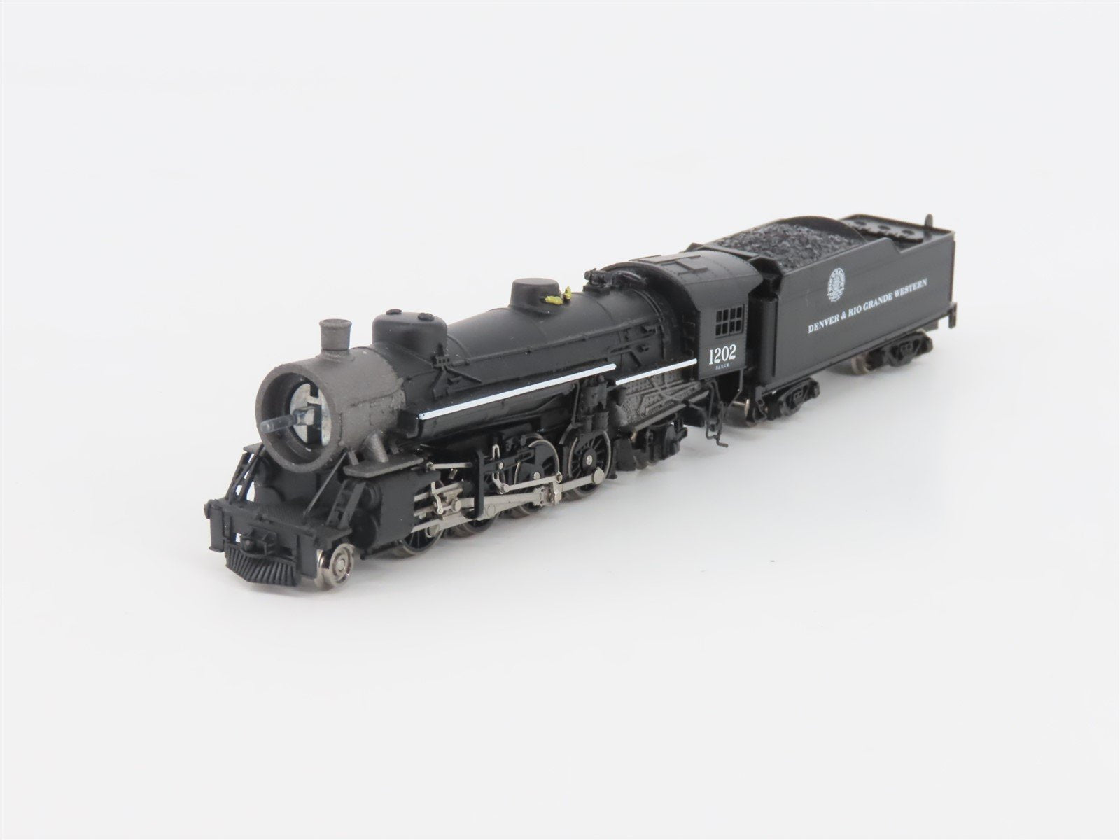 N Scale Model Power DRGW Rio Grande 2-8-2 Steam Locomotive #1202