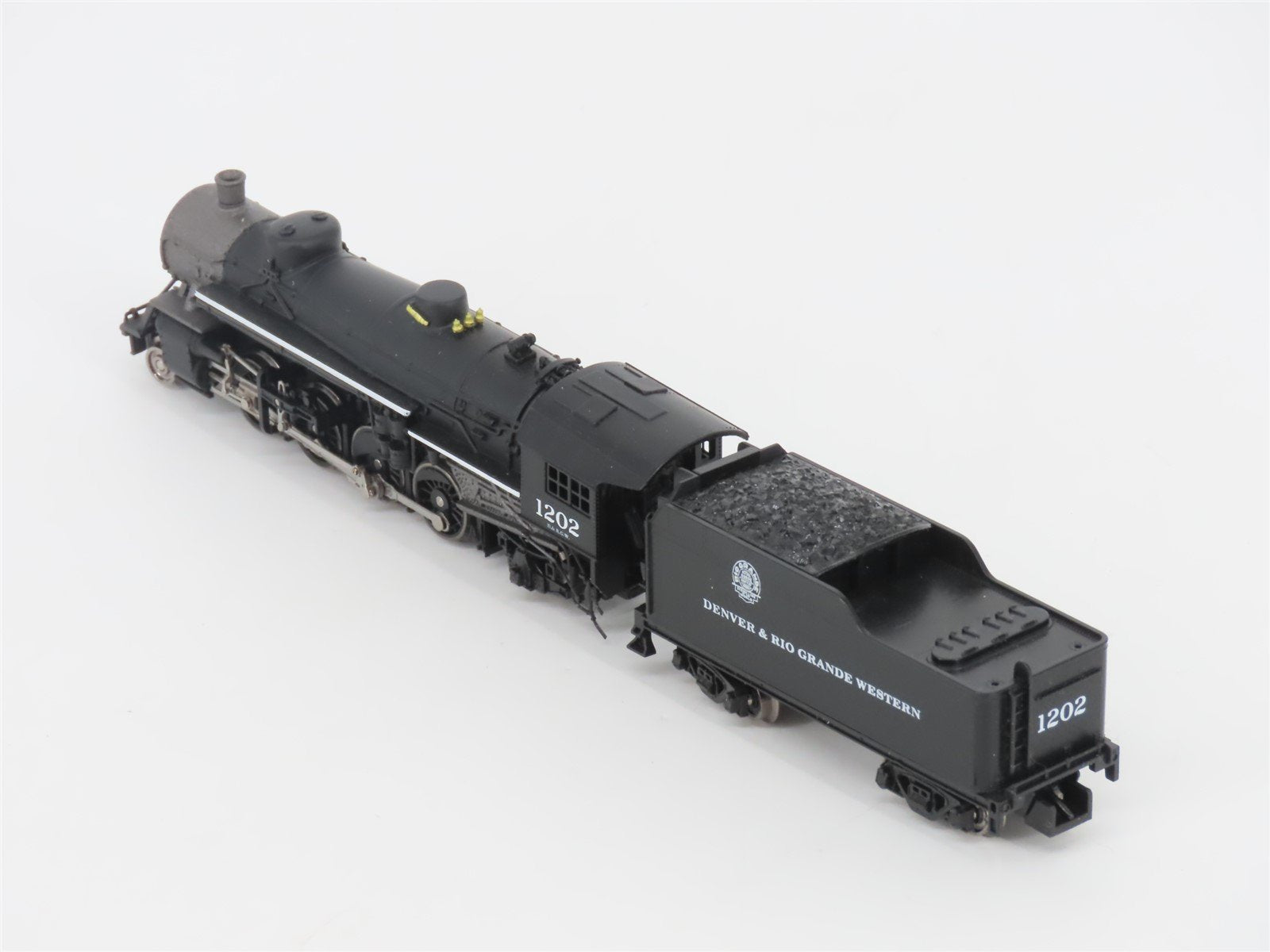 N Scale Model Power DRGW Rio Grande 2-8-2 Steam Locomotive #1202