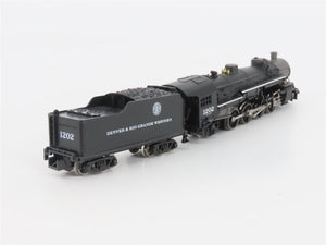 N Scale Model Power DRGW Rio Grande 2-8-2 Steam Locomotive #1202