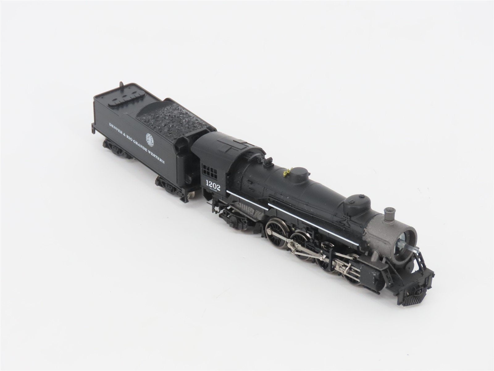N Scale Model Power DRGW Rio Grande 2-8-2 Steam Locomotive #1202