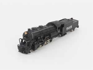 N Scale Bachmann ATSF Santa Fe 2-8-0 Steam Locomotive #705