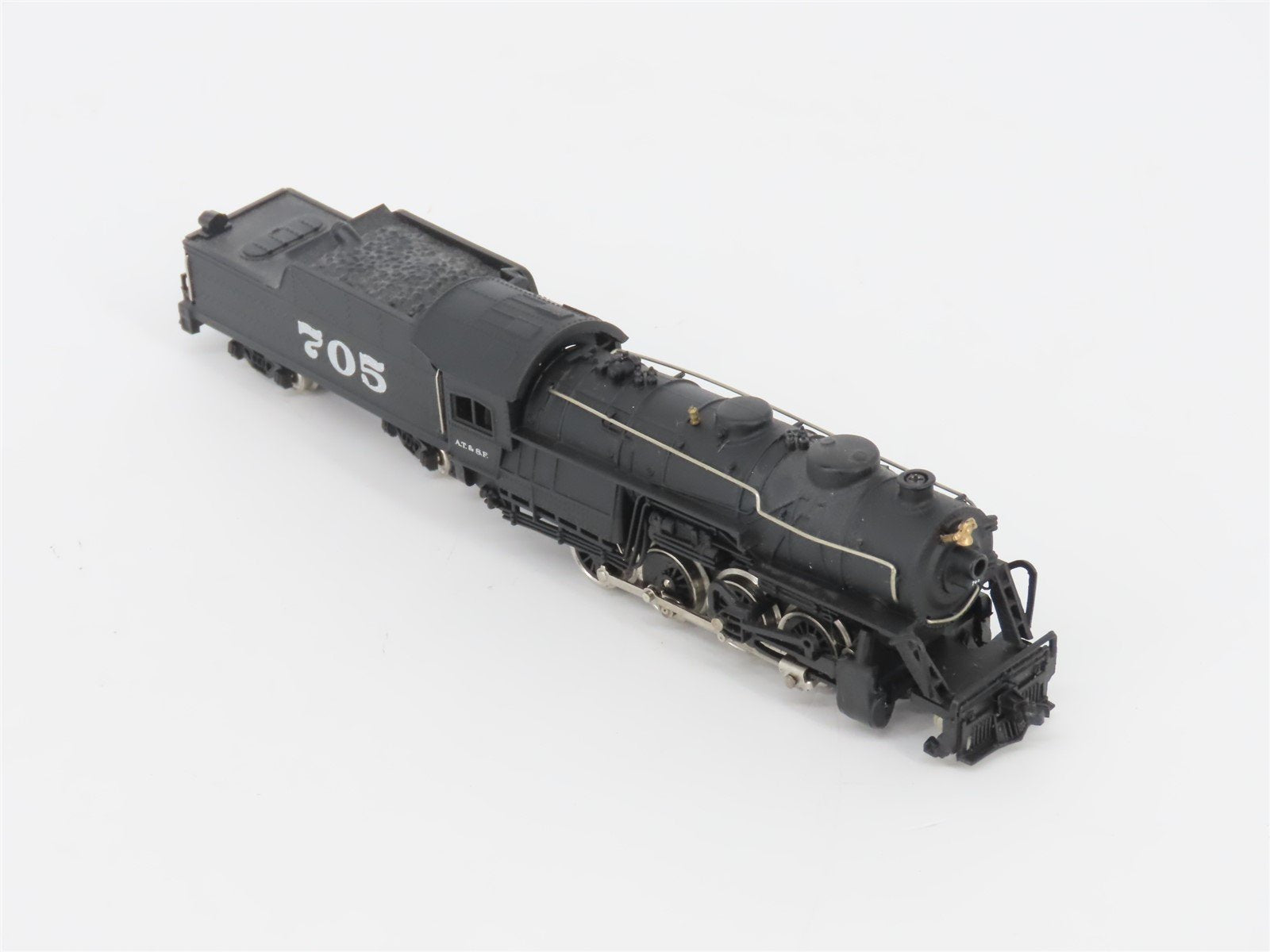 N Scale Bachmann ATSF Santa Fe 2-8-0 Steam Locomotive #705