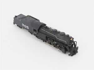 N Scale Bachmann ATSF Santa Fe 2-8-0 Steam Locomotive #705