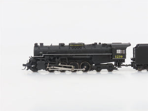 N Scale Life-Like PM Pere Marquette 2-8-4 Steam Locomotive #1239