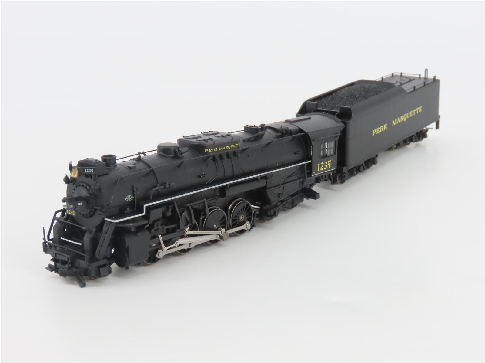 N Scale Life-Like PM Pere Marquette 2-8-4 Steam Locomotive #1235