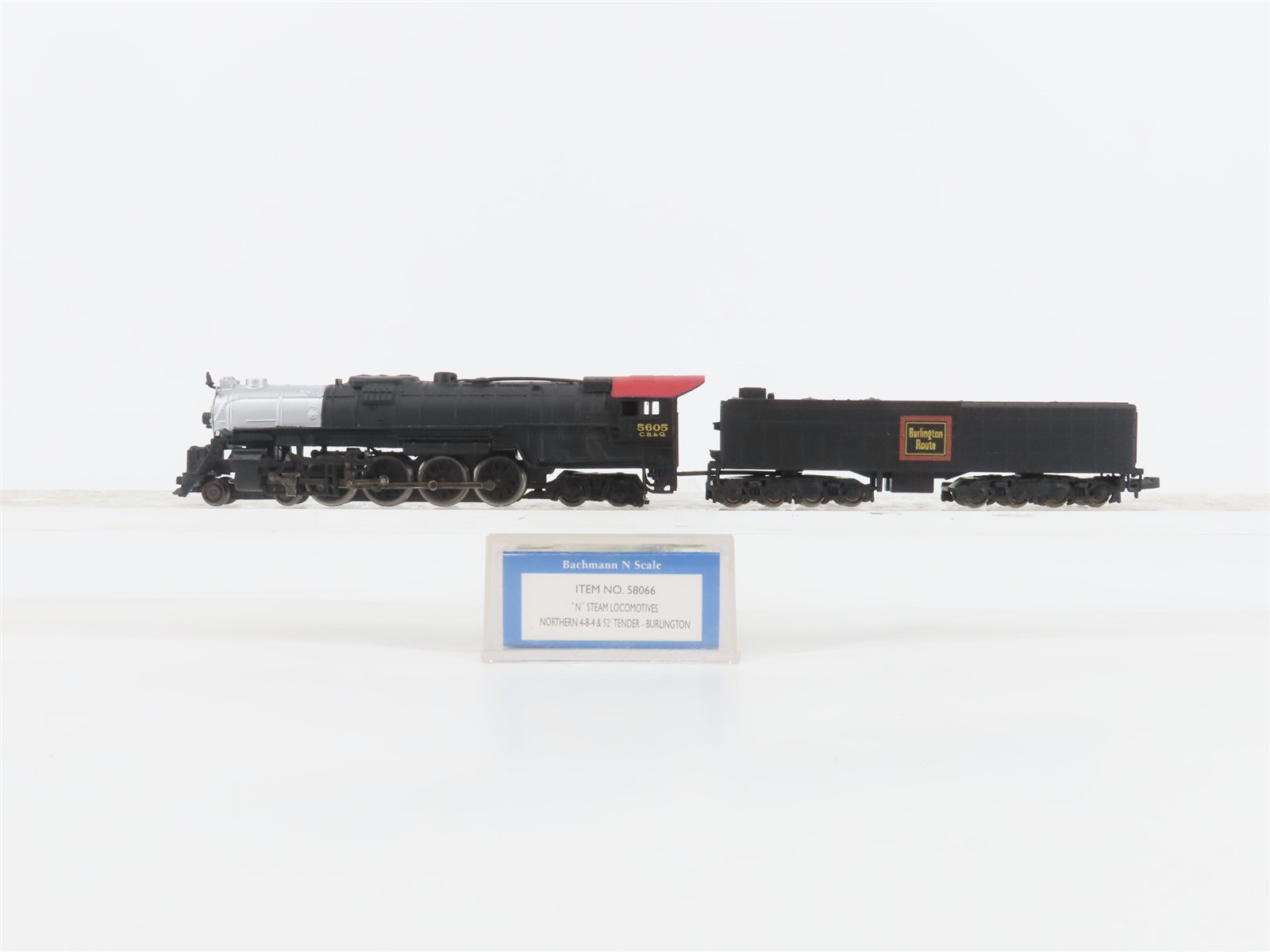 N Scale Bachmann 58066 CBQ Burlington 4-8-4 Steam Locomotive #5605