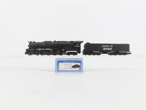 N Scale Bachmann 58052 ATSF Santa Fe 4-8-4 Steam Locomotive #3780