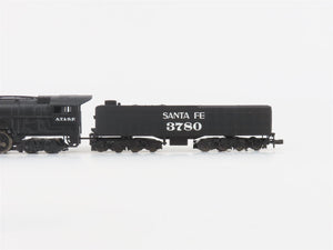 N Scale Bachmann 58052 ATSF Santa Fe 4-8-4 Steam Locomotive #3780
