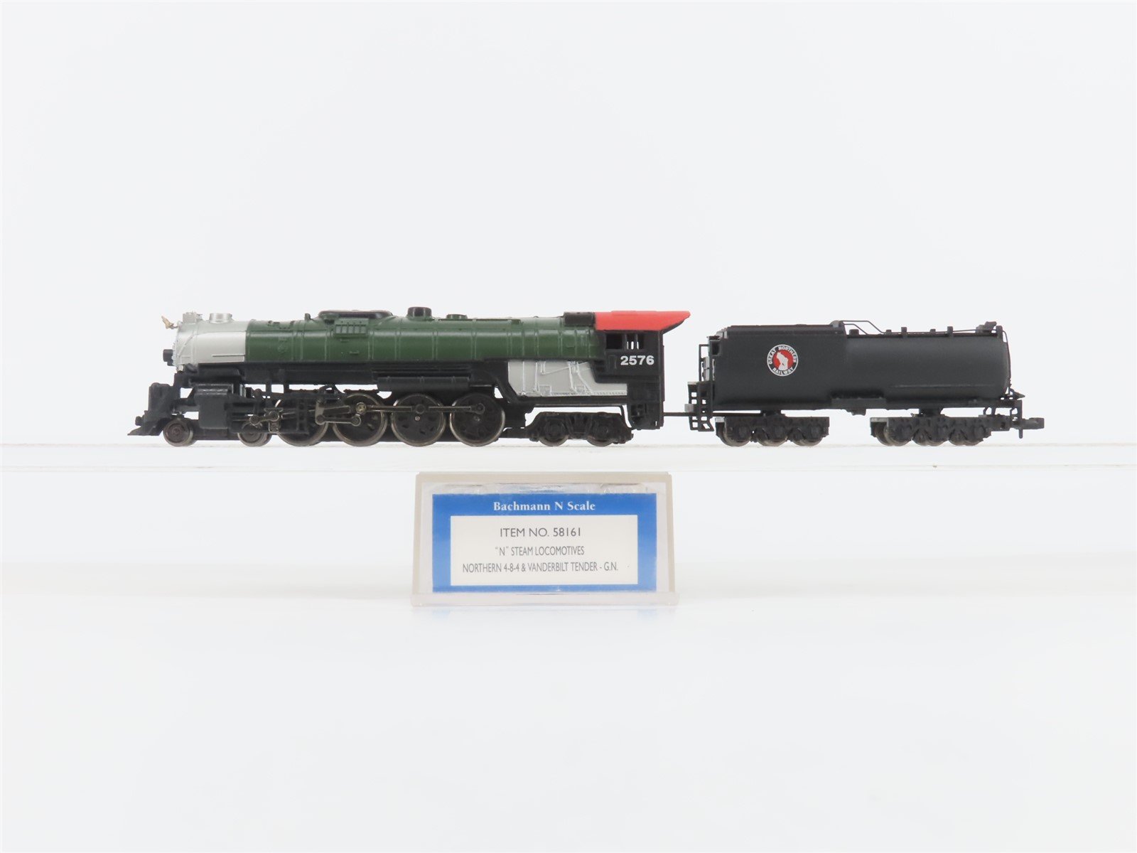 N Scale Bachmann 58161 GN Great Northern 4-8-4 Steam Locomotive #2576