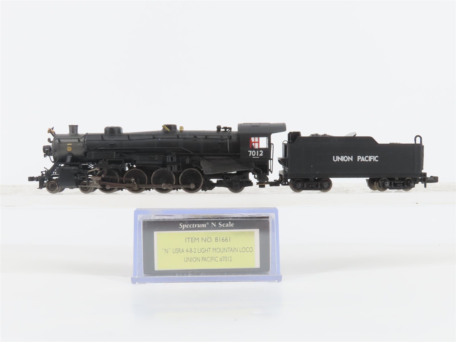 N Scale Bachmann 81661 UP Union Pacific 4-8-2 Steam Locomotive #7012