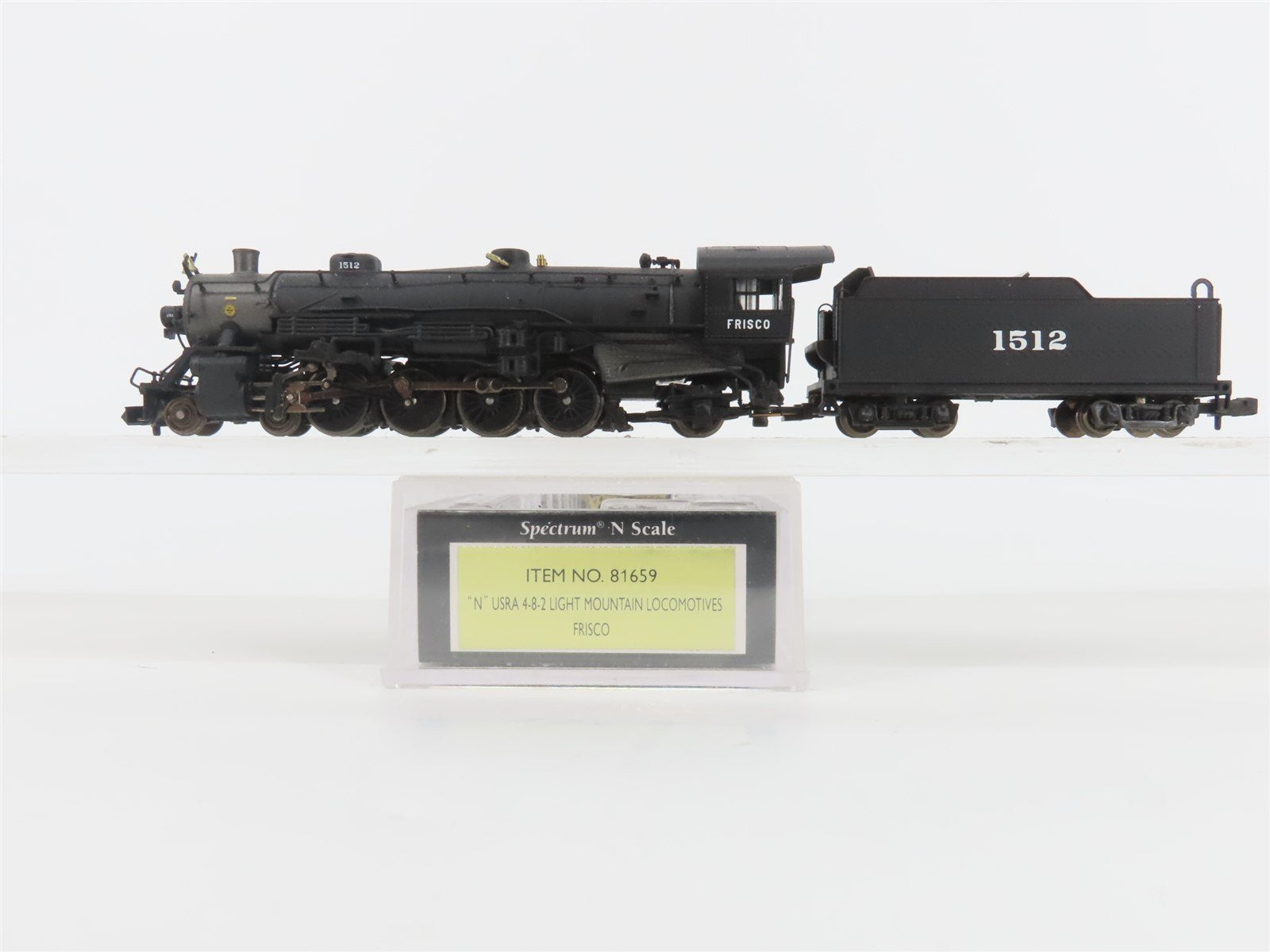 N Scale Bachmann 81659 SLSF Frisco 4-8-2 Steam Locomotive #1512