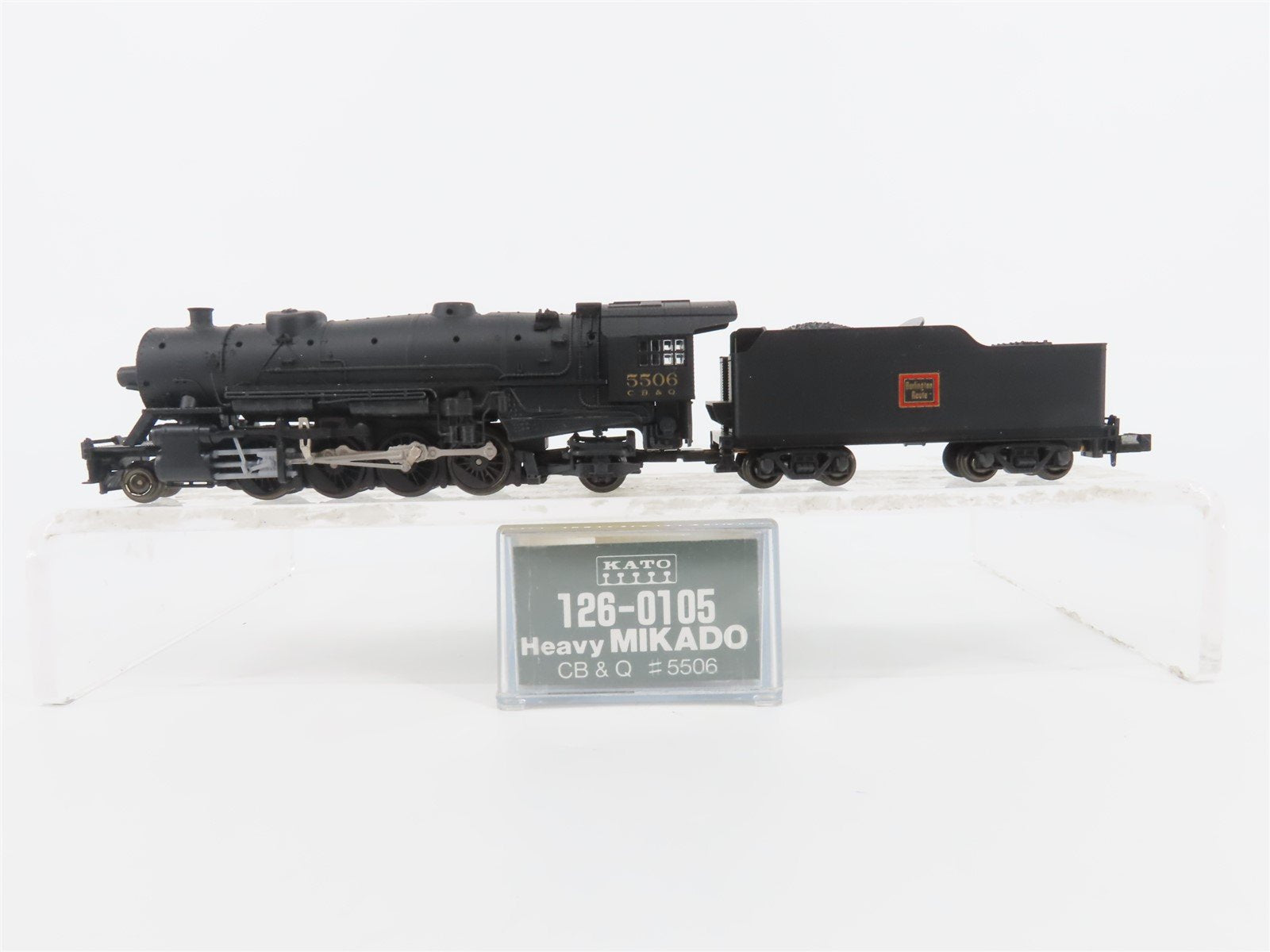 N Scale Kato 126-0105 CB&Q Burlington 2-8-2 Steam Locomotive #5506