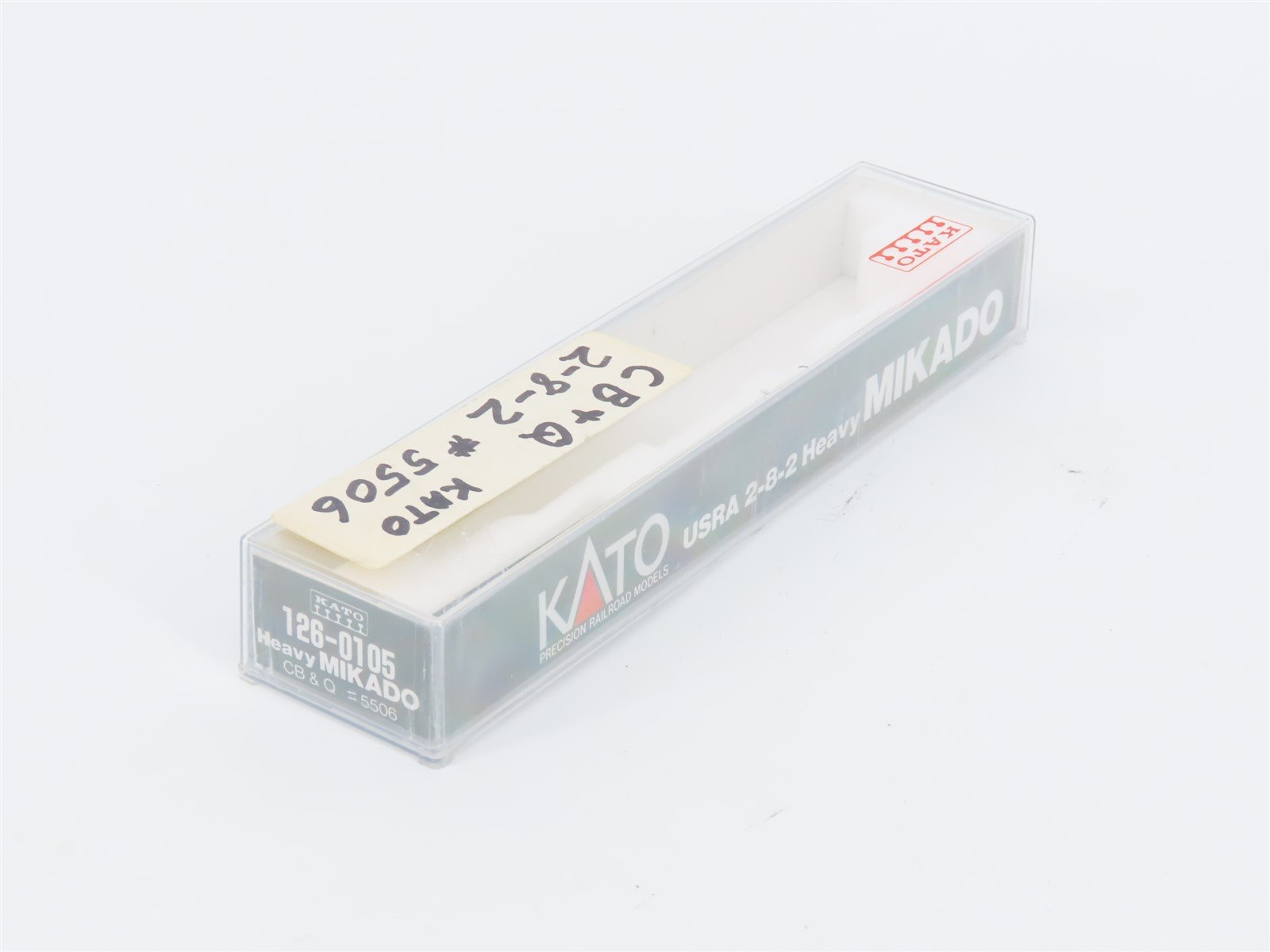 N Scale Kato 126-0105 CB&Q Burlington 2-8-2 Steam Locomotive #5506