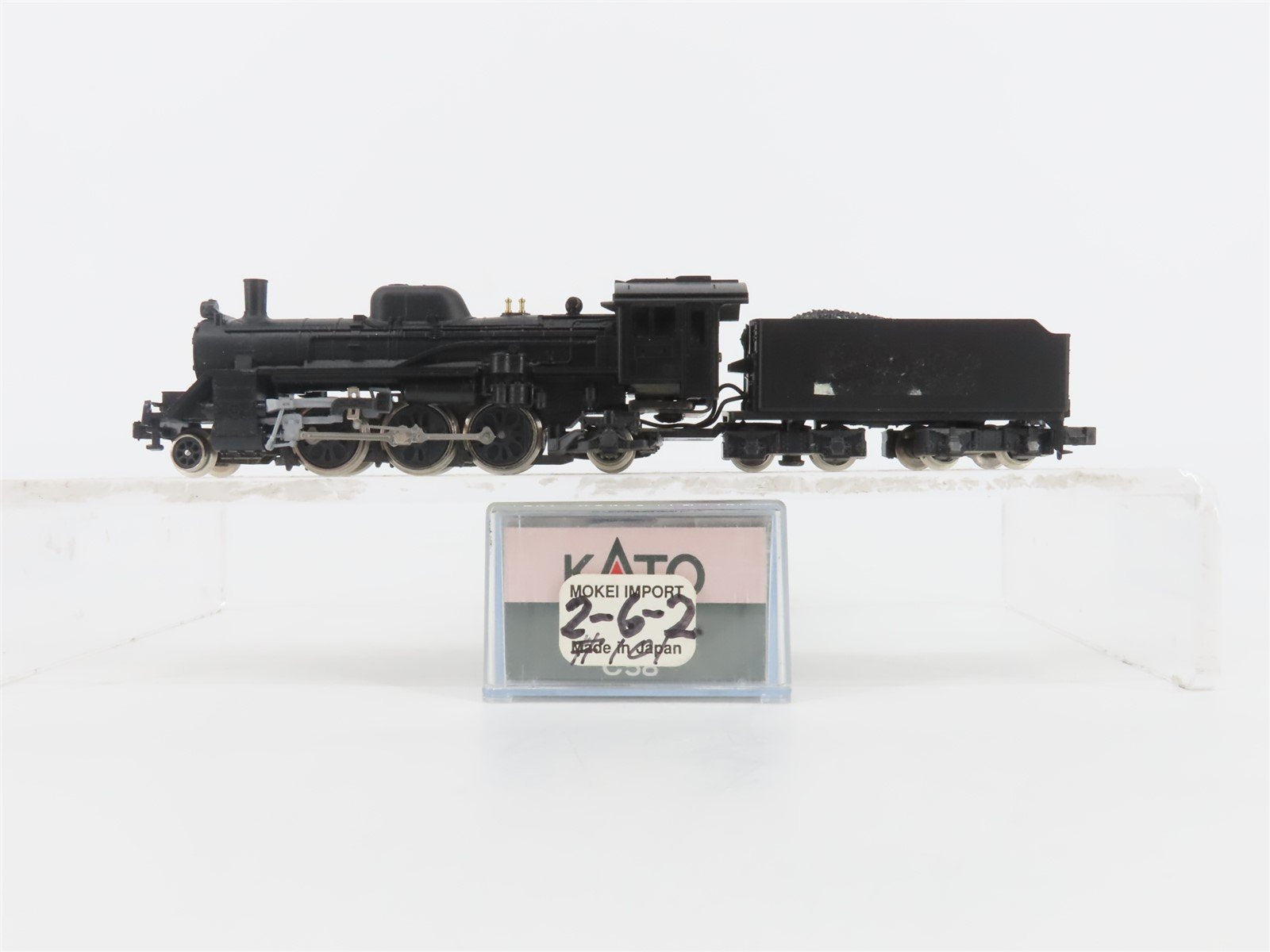 N Scale Kato 2010 Unlettered 2-6-2 Steam Locomotive