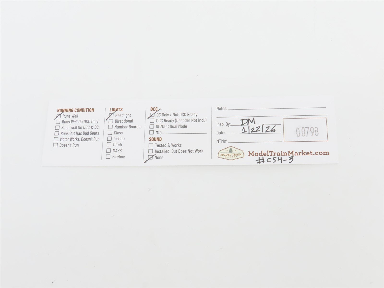 N Scale MicroAce A6702 JNR Railway 4-6-2 C54-3 Type Steam Locomotive