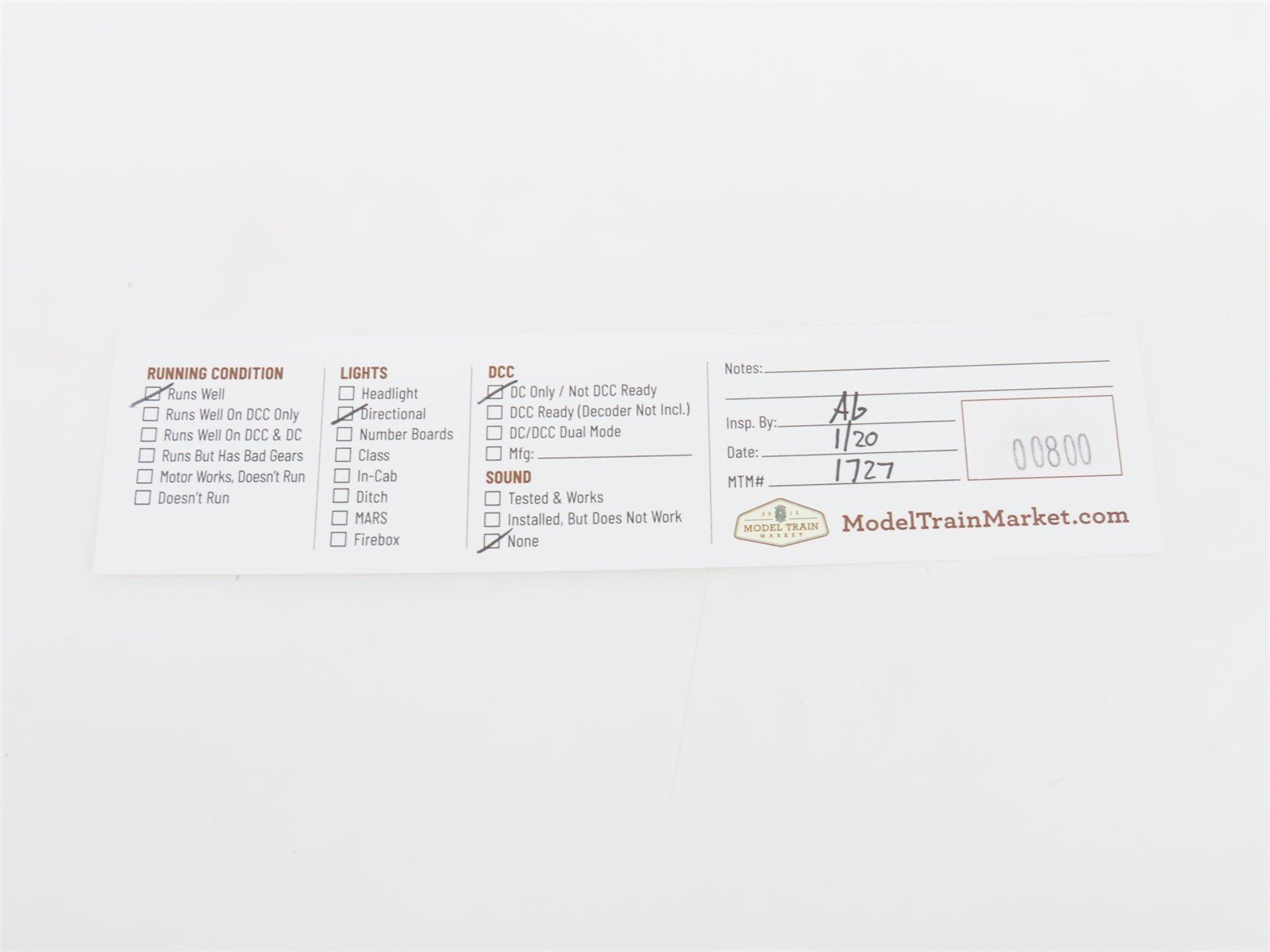 N Scale Atlas 41620 Undecorated 2-Truck Shay Steam Locomotive