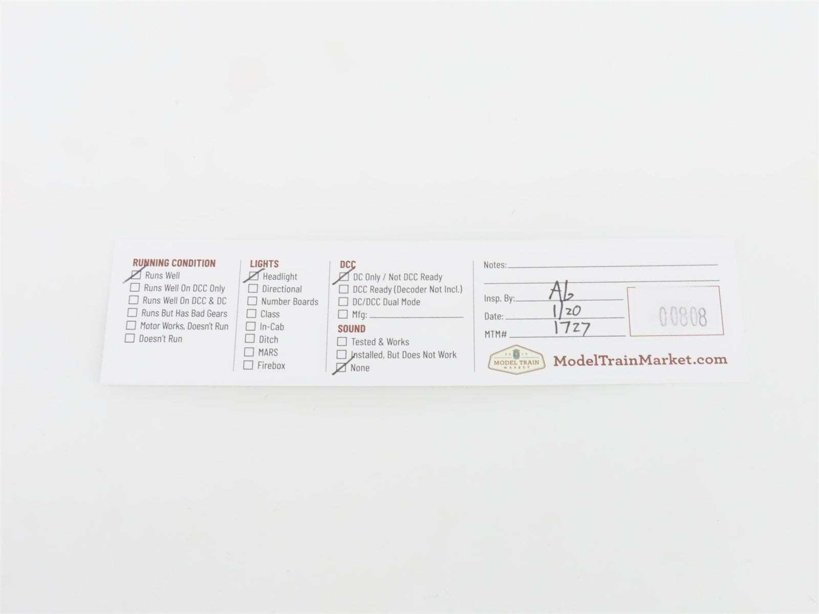 N Scale Roundhouse 8060 SP Southern Pacific 2-6-0 Steam Locomotive #1514