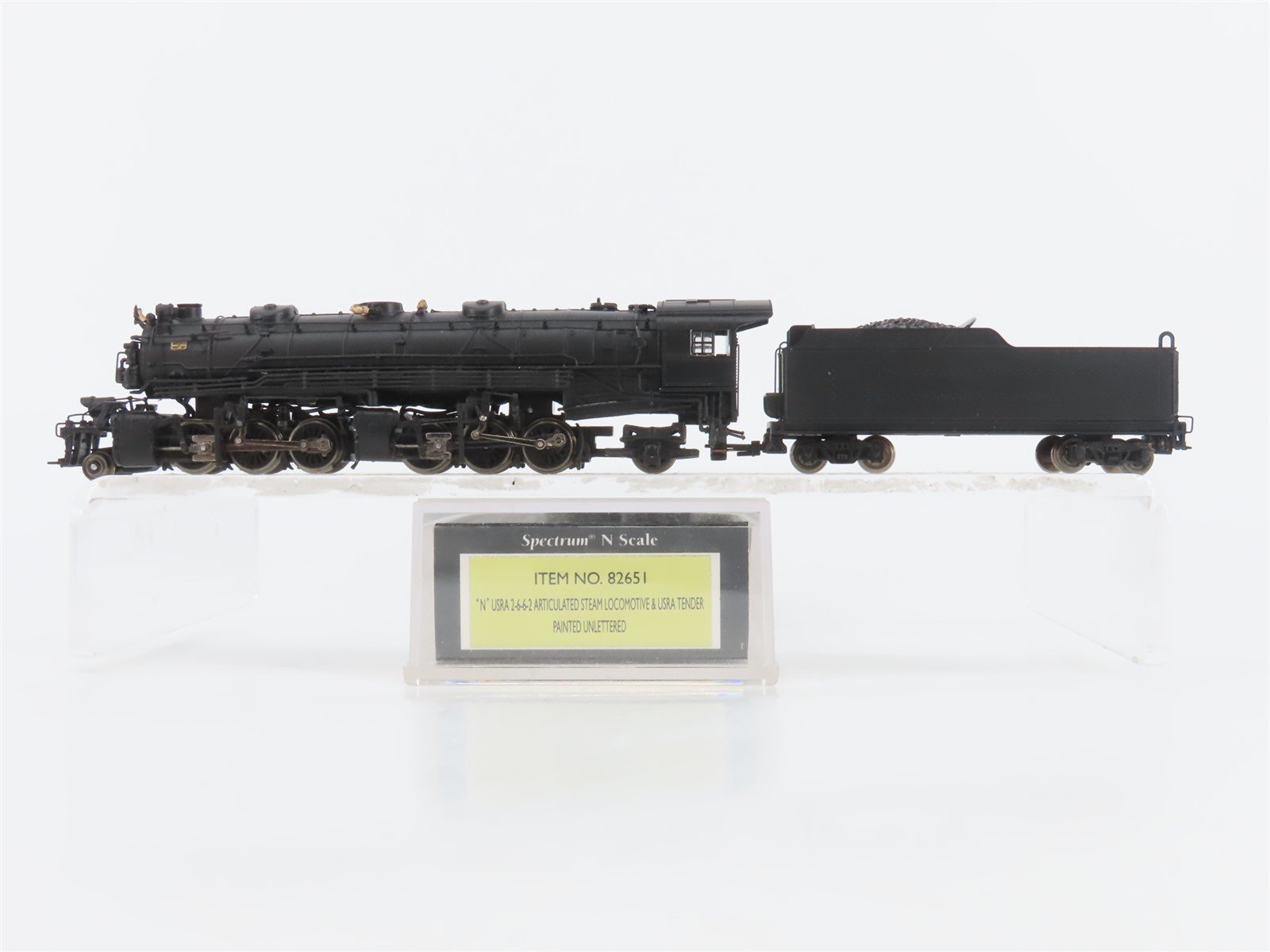 N Scale Bachmann 82651 Unlettered 2-6-6-2 Steam Locomotive