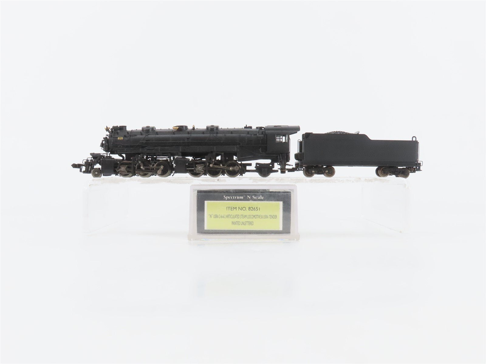 N Scale Bachmann 82651 Unlettered 2-6-6-2 Steam Locomotive
