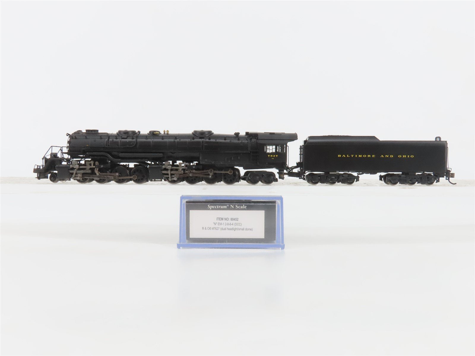 N Scale Bachmann 80452 B&O Baltimore & Ohio 2-8-8-4 Steam Locomotive #7027 wDCC