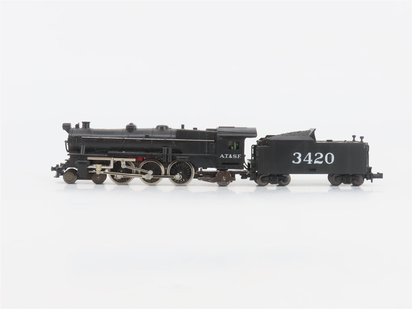 N Scale Trix ATSF Santa Fe 4-6-2 Steam Locomotive #3420