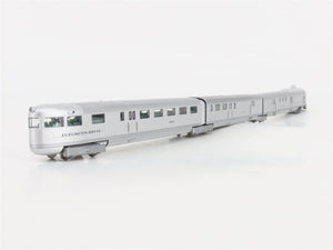 N Scale Con-Cor CBQ Burlington Pioneer Zephyr Diesel Passenger Set #9900