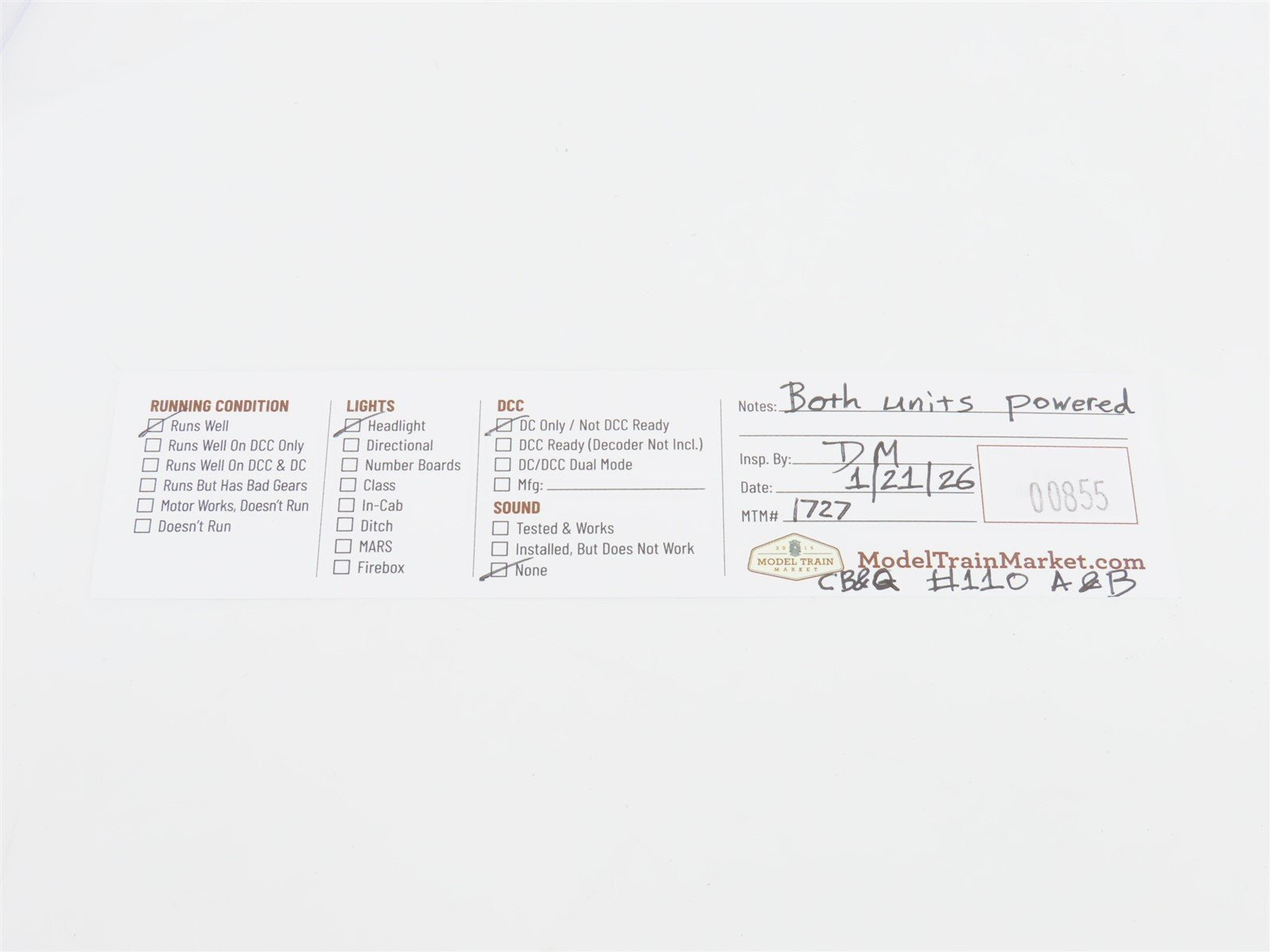 N Scale Intermountain CBQ Burlington FT A/B Diesel Locomotive Set