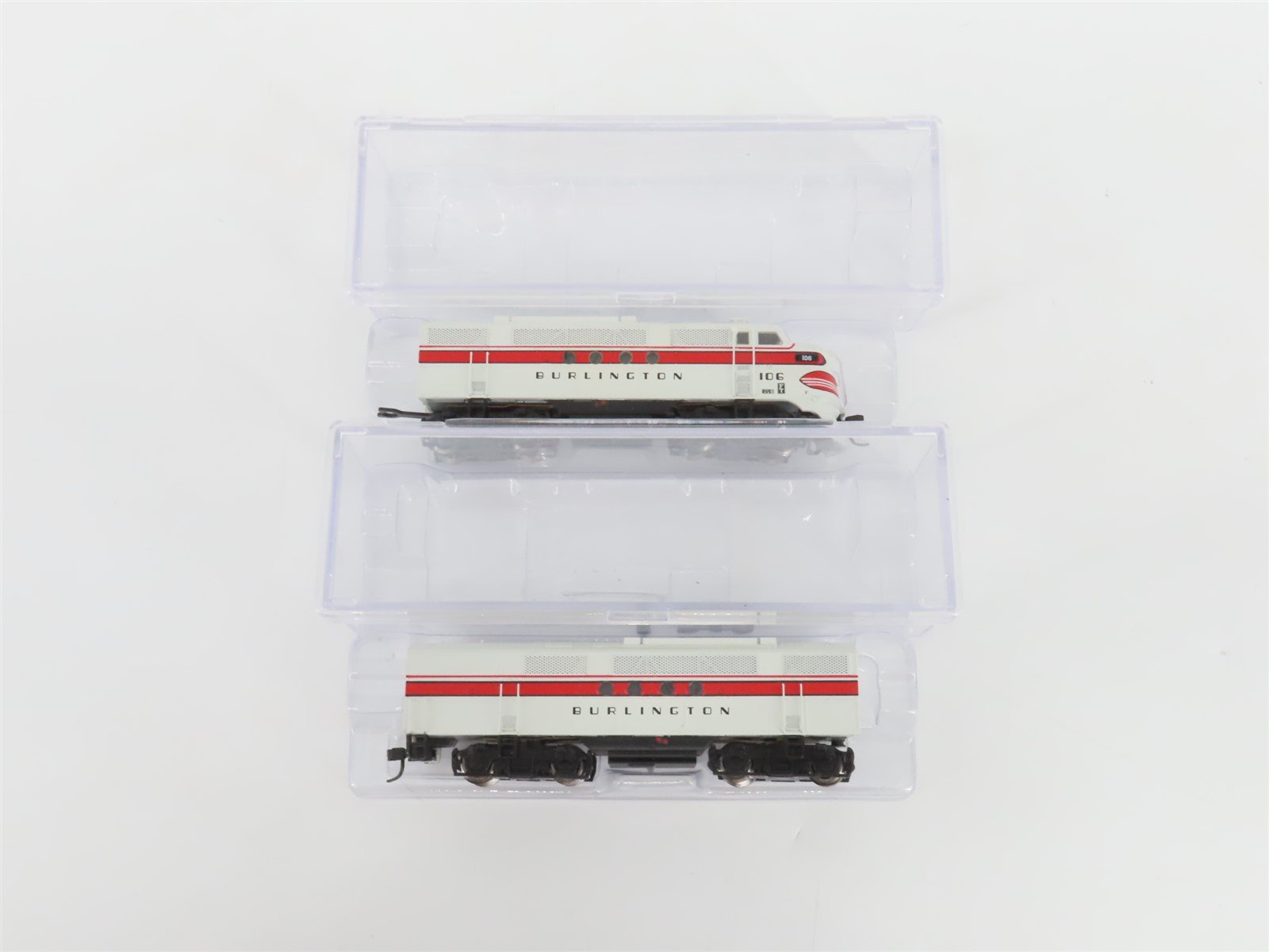 N Scale Intermountain CBQ Burlington FT A/B Diesel Locomotive Set