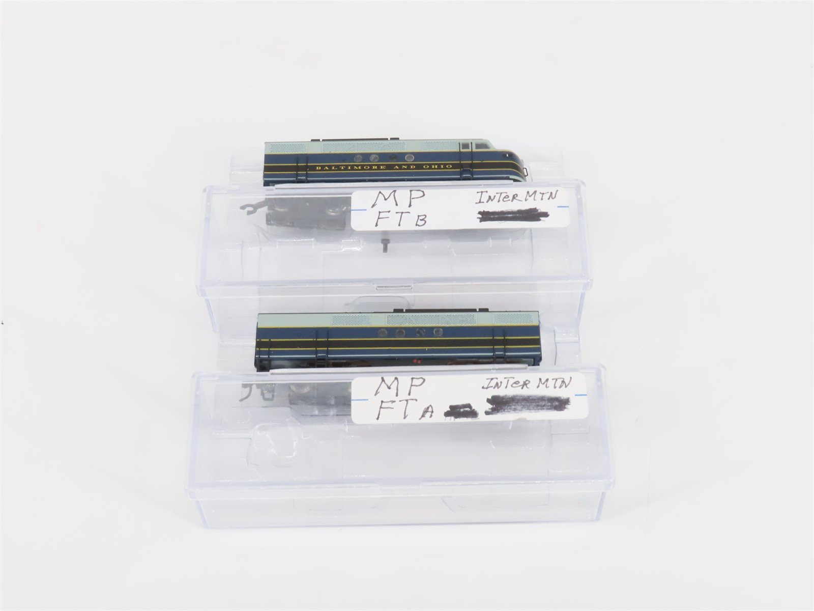 N Scale Intermountain B&O Baltimore & Ohio FT A/B Diesel Locomotive Set