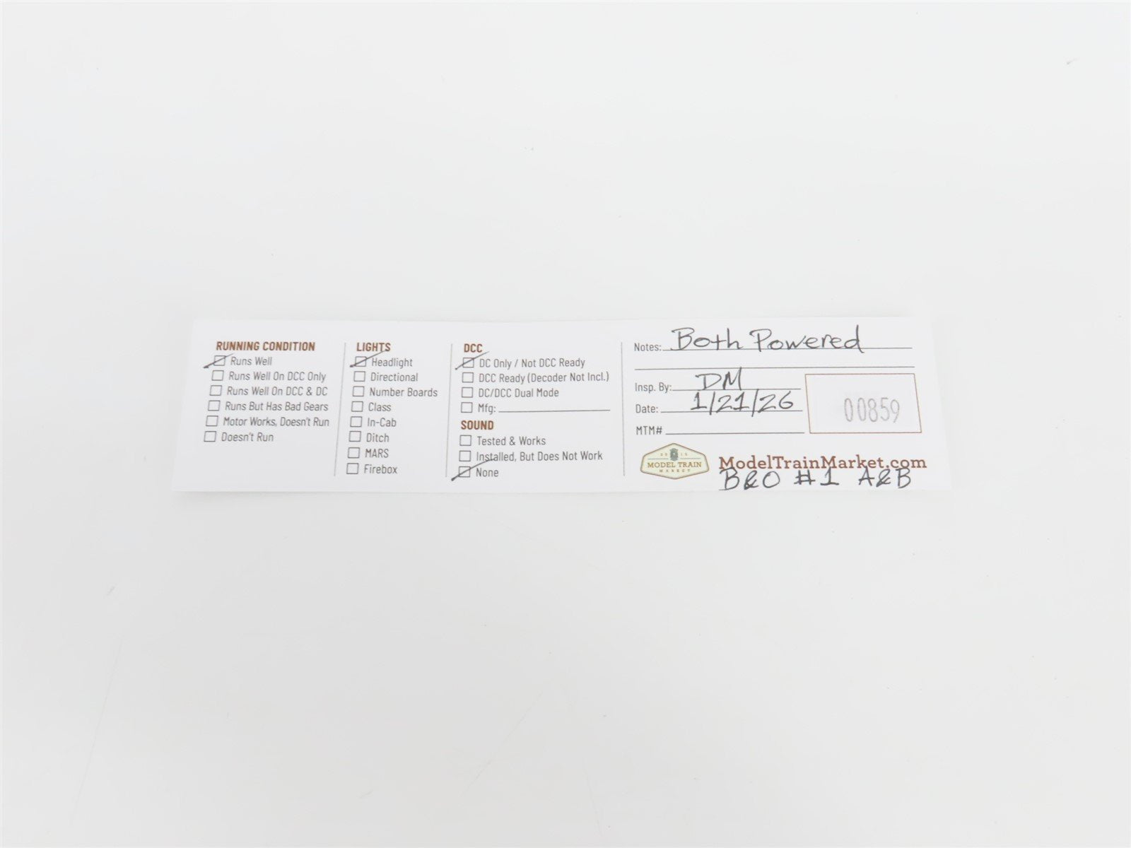 N Scale Intermountain B&O Baltimore & Ohio FT A/B Diesel Locomotive Set