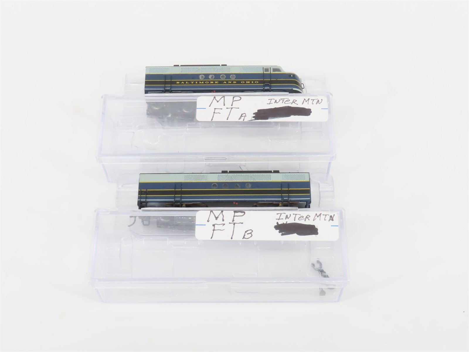 N Scale Intermountain B&O Baltimore & Ohio FT A/B Diesel Locomotive Set