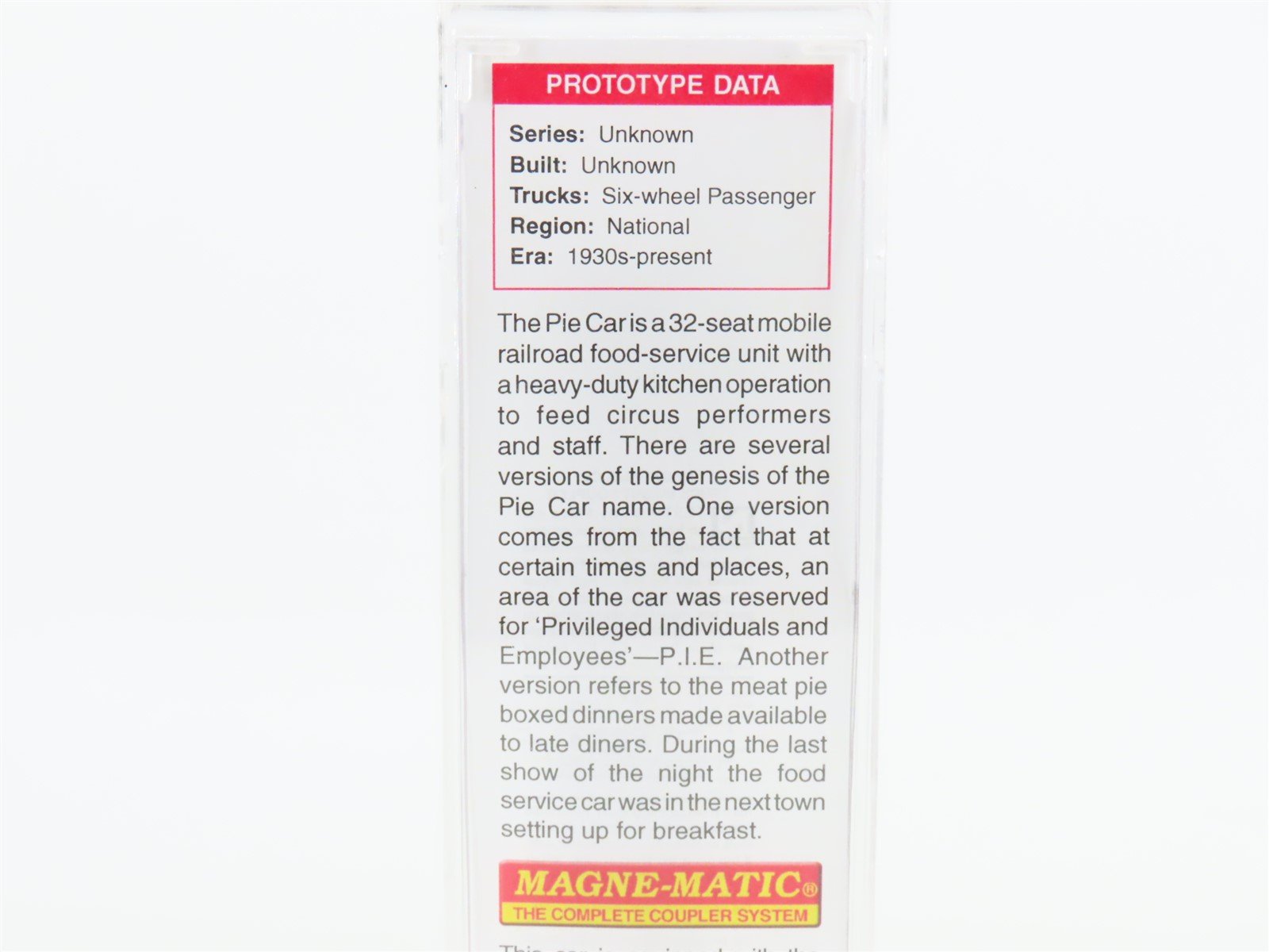 N Scale Micro-Trains Con-Cor 98500604 Ringling Bros Dining Passenger #60012