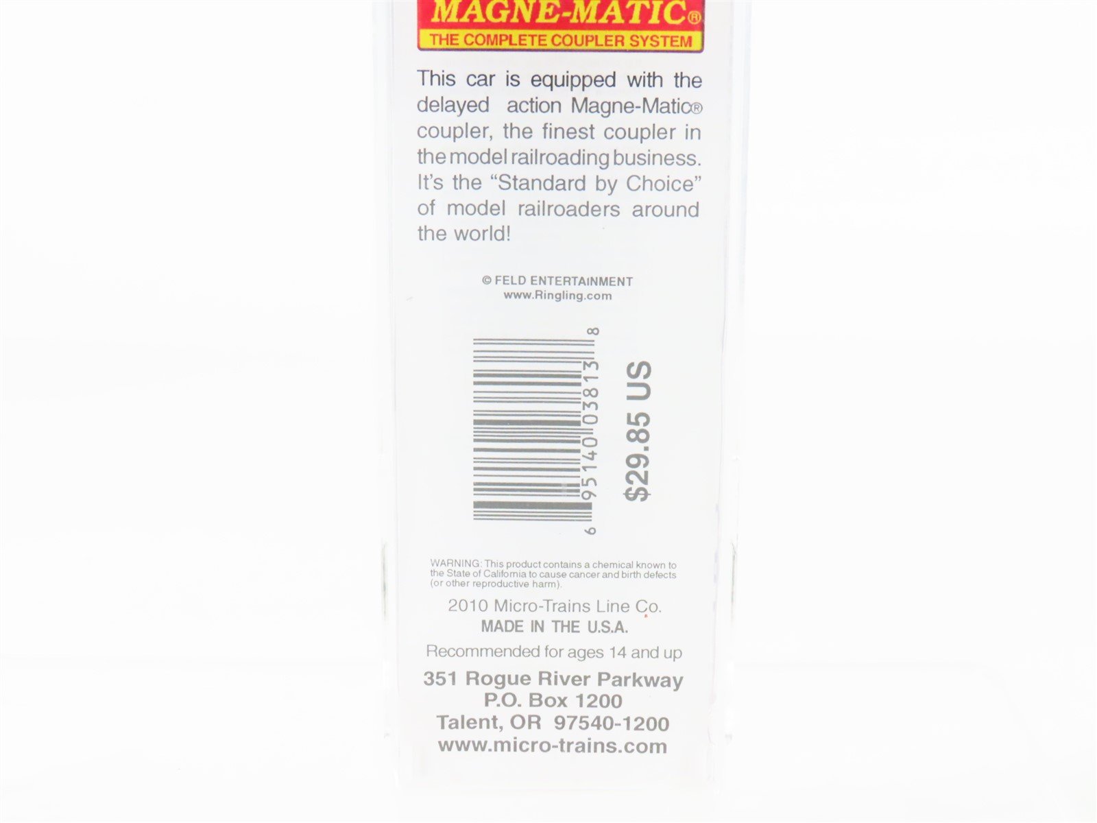 N Scale Micro-Trains Con-Cor 98500604 Ringling Bros Dining Passenger #60012