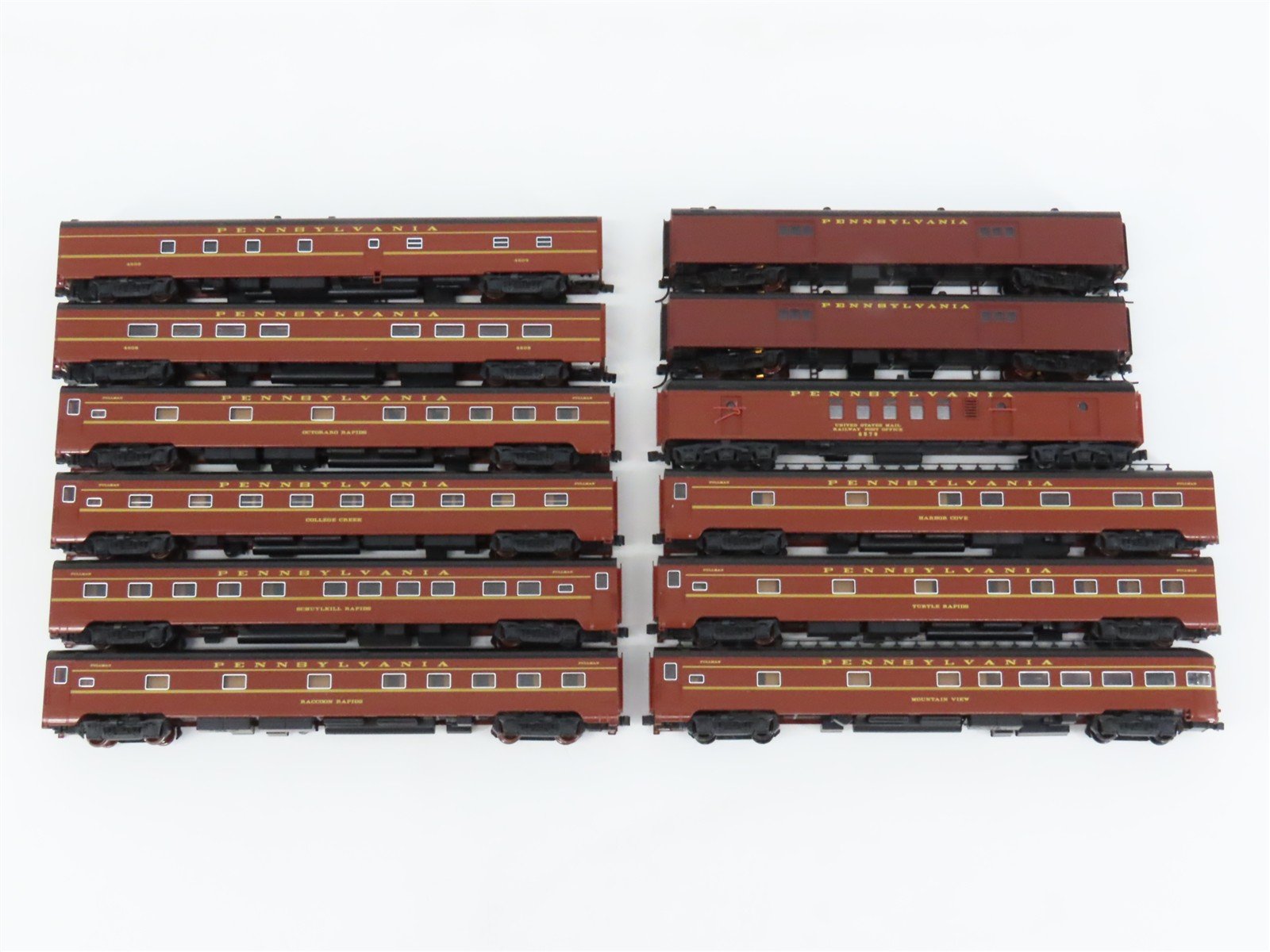 N Scale KATO PRR Pennsylvania "Broadway Limited" 12-Car Passenger Set
