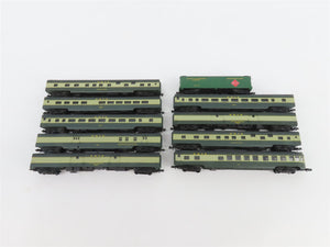 N Scale Con-Cor Roundhouse ERIE Railroad 10-Car Passenger Set