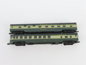 N Scale Con-Cor Roundhouse ERIE Railroad 10-Car Passenger Set